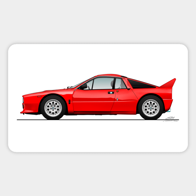 Lancia Rally street legal Magnet by Vanillah